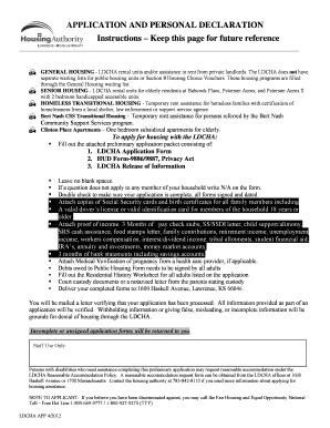 Fillable Online Ldcha Separate Waiting Lists For Public Housing Units