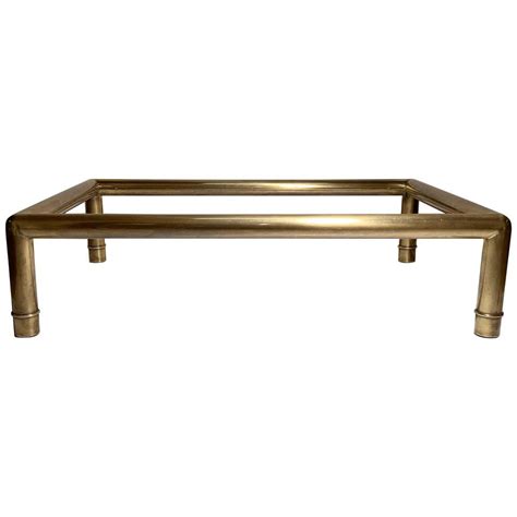 Large Mastercraft Brass Coffee Table At 1stdibs