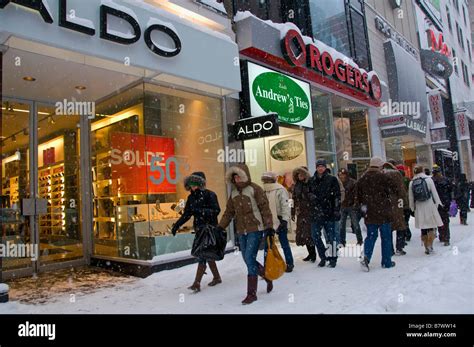 Shopping Sainte Catherine street downtown Montreal Canada Stock Photo - Alamy