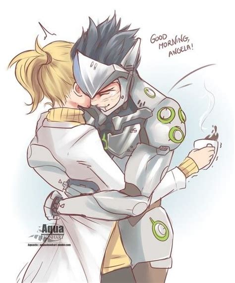 Overwatch Mercy And Genji Overwatch Genji Mercy Overwatch Overwatch Comic Overwatch Fan Art