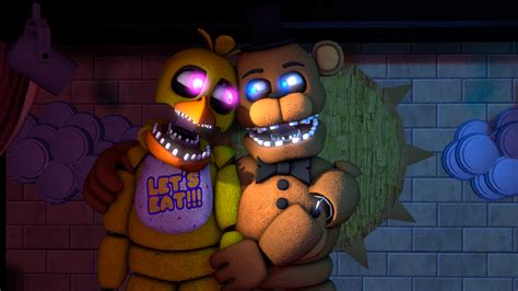 Unwithered Freddy X Unwithered Chica By Mashakosyuk8 On Deviantart