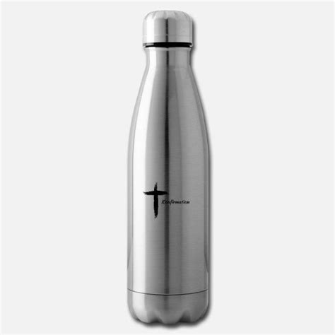 Konfirmation Feiern Christliches Symbol Kreuz Isolierflasche