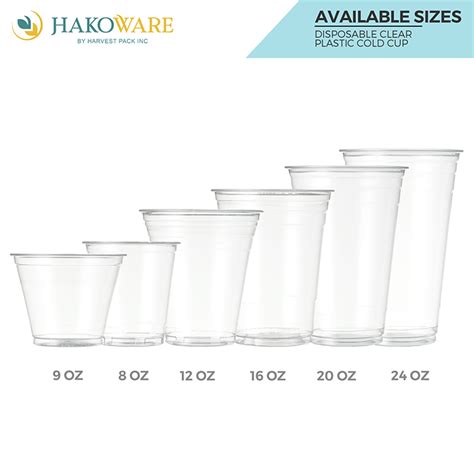 20 Oz Clear Pet Cup — Hakoware By Harvest Pack Inc