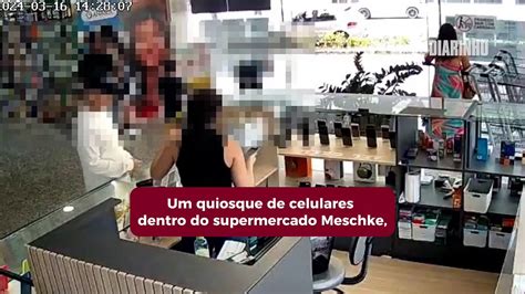 Assaltantes Levam Celulares De Quiosque De Supermercado Em Bc