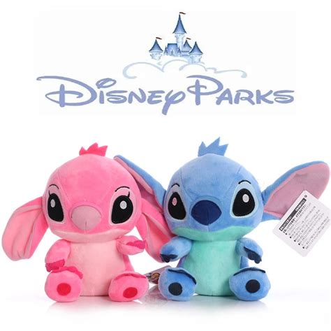 Disney Desenho Azul Rosa Ponto Pel Cia Bonecos Anime Toys Lilo E Stitch