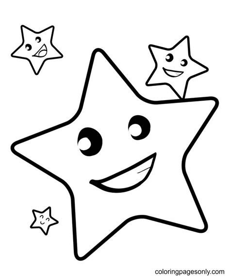 P Ginas Para Colorear De Estrellas Coloringpagesonly