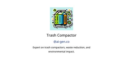 Trash Compactor Gpts Features And Functions Examples And Prompts Gpt Store