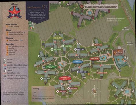 Disney's All-Star Music Resort Map