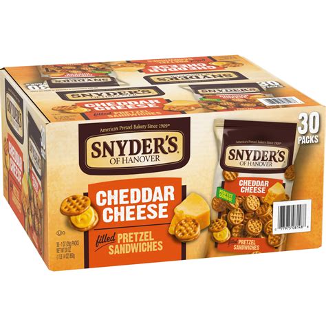 Buy Snyder S Of Hanover Pretzel Sandwiches Cheddar Cheese Snack Packs