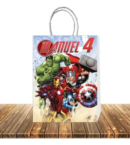 Bolsas Cumplea Os Personalizadas Avengers Unidades Cuotas Sin Inter S