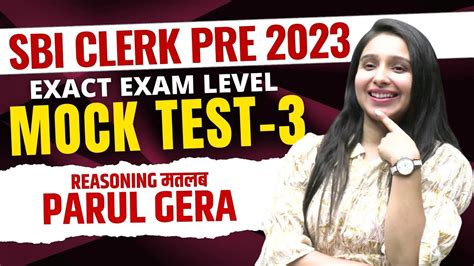 Complete Mock Test Sbi Clerk Prelims Reasoning Parul