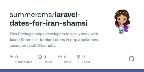 GitHub Summercms Laravel Dates For Iran Shamsi This Package Helps