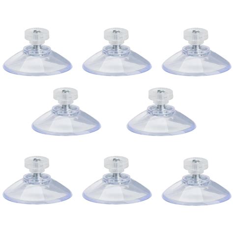 Suction Cups Mm Clear Window Suckers With Screw Nuts Plastic Round