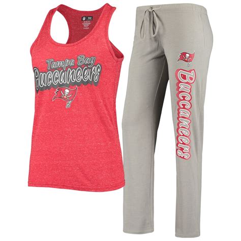 Women's Concepts Sport Gray/Red Tampa Bay Buccaneers Satellite Slub ...