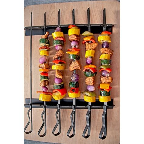 Non Stick Kabob Rack Med Sex Skewers Elgiganten