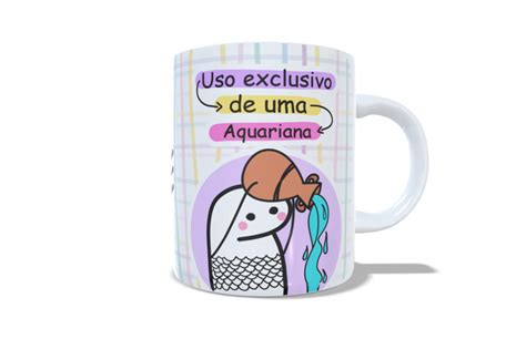 Caneca Flork Signos Uso Exclusivo De Uma Aquariana