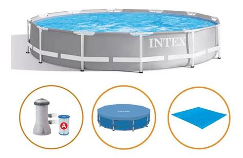 Piscina Intex Litros Estrutural Arma O Prism Filtro Capa E