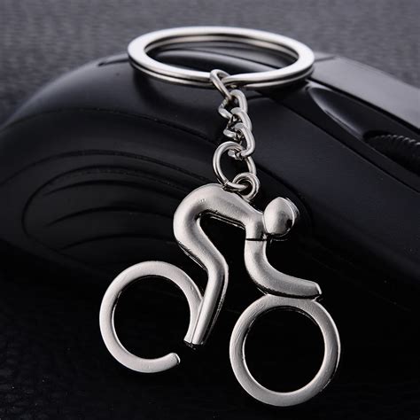 10pcs Fashion Creative Bike Keychains Bicycle Keyring Novelty Casual