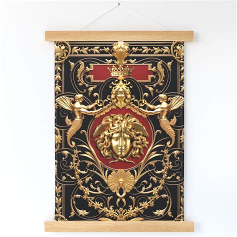 Medusa Crown Half Naked Muscular Wall Hanging Spoonflower