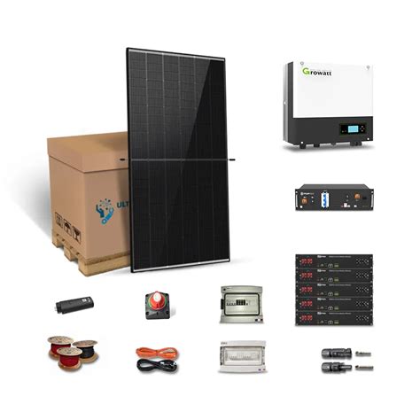 Kit Solaire 12000W Autoconsommation Triphasé Stockage Lithium 12KWH