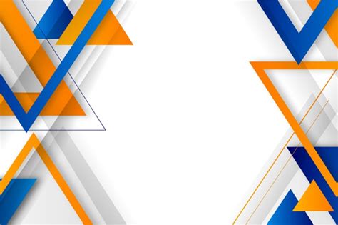 An Abstract Background With Blue Orange And White Shapes On The Bottom