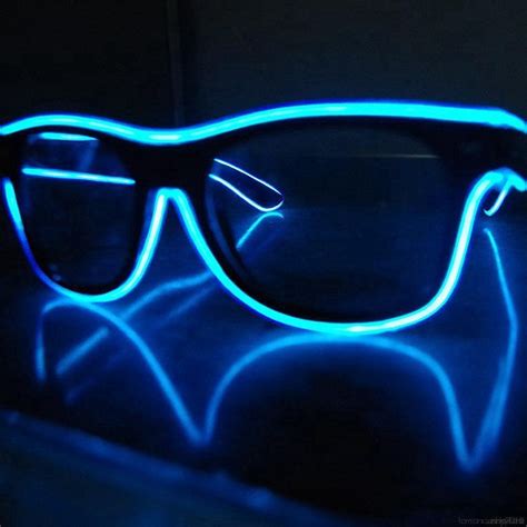 Led Glow Sunglass Glasses Fashion Neon Light Up Glow Rave Costume Party