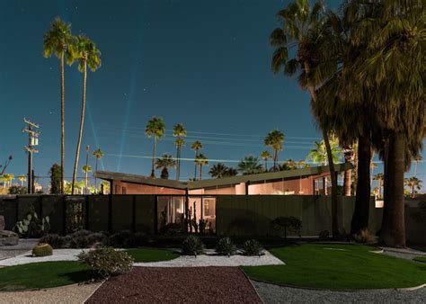 Tom Blachford Photographs Palm Springs Houses By Moonlight