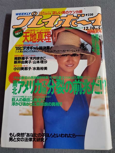 【やや傷や汚れあり】週刊プレイボーイ 昭和60年12月10日発行 No．51 天地真理 杉原美輪子 小川美那子 水島裕美 ヌード 新井由美子 水着の落札情報詳細 ヤフオク落札価格検索 オークフリー