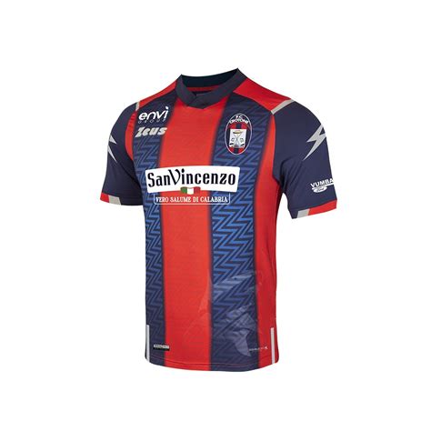 MAGLIA UFFICIALE F C CROTONE CALCIO HOME ROSSO BLU 2020 2021 SERIE A