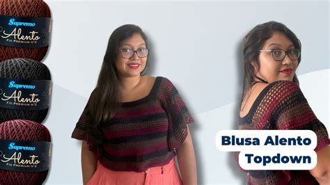 Blusa de Crochê Topdown Alento Passo a Passo Fácil de Fazer YouTube