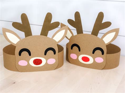 Reindeer Headband Craft For Christmas Free Template Story Simple