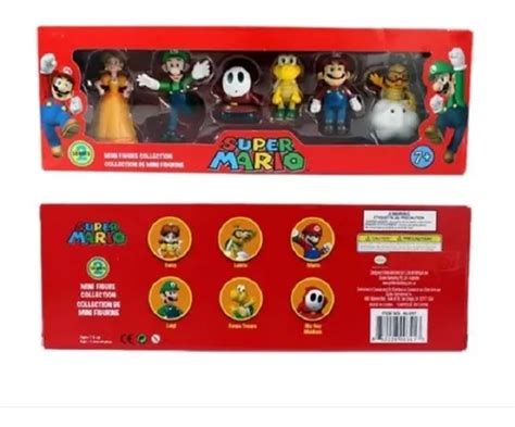 Figuras Super Mario Bros Pack De Unidades Cm Con Caja Cuotas