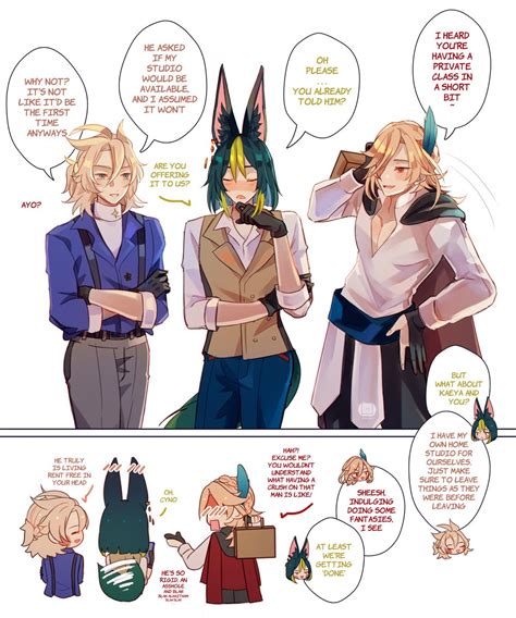 「tighnaris Break Prior His Extra Class 5 📚🌿 ️🌻🏛️🌱」alex 🌟 🎉🌻の漫画