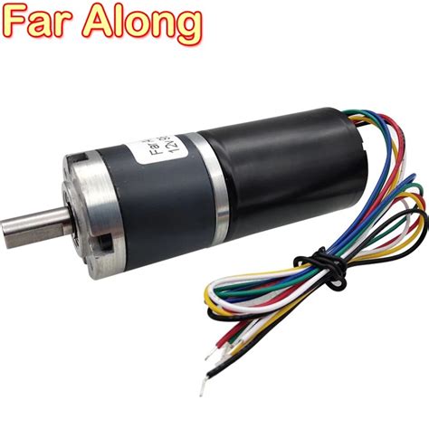 12v 24v Dc Brushless Planetary Gear Motor 11 To 1540 Rpm Adjustable