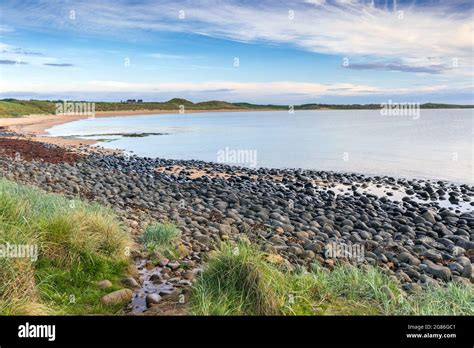 Embleton Bay And The Rocky Beach On The Northumberland Coastline In