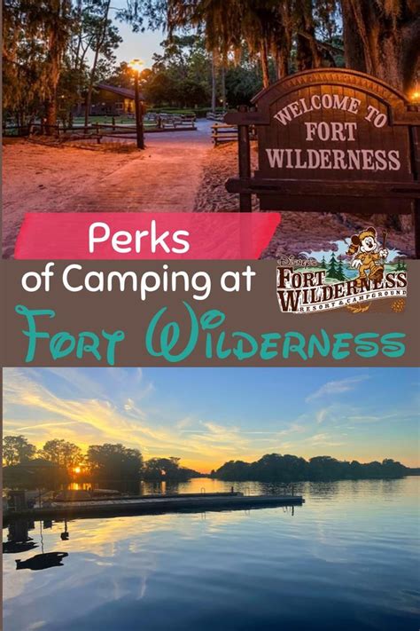 The Park And Campground At Fort Wilderness With Text Overlay That Reads