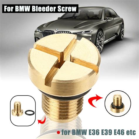 Radiator Overflow Coolant Expansion Tank Bleeder Screw For BMW 17 11 1