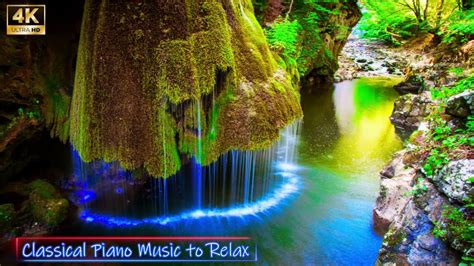 Classical Piano Music To Relax With Waterfalls Pictures Calming Music Emotional Piano Youtube