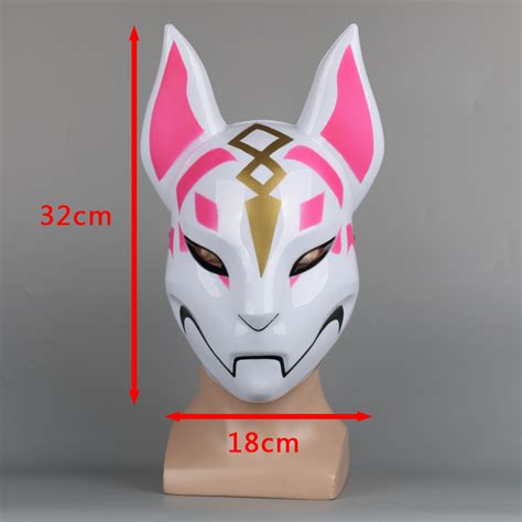 Halloween Costume Fortnite Fox Mask Adjustable Fox Drift Mask Adult Cosplay Mask - Masks