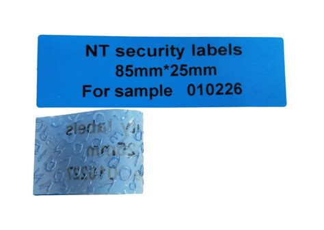 Custom Printing Tamper Evident Label Non Residue Security Seal Label