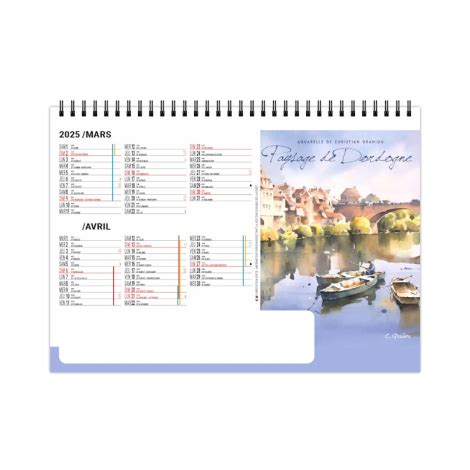 Chevalet Publicitaire Standard Feuillets Paysages Calendrier