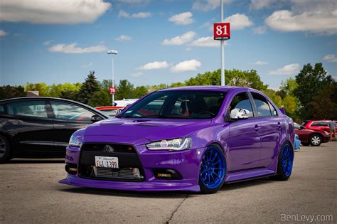 Purple Mitsubishi Lancer Ralliart Benlevy