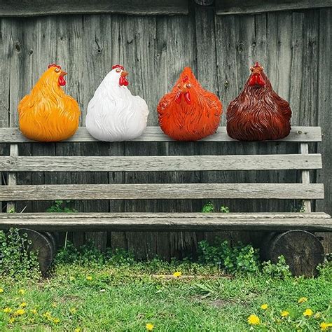 Keramik Huhn Gartendeko Gartendeko Huhn Gartenstecker Rasen Gartendeko