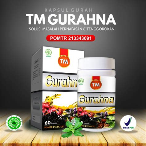 Jual Obat Flu Dan Batuk Kapsul Gurahna Tasnim Gurahna Terlaris Shopee