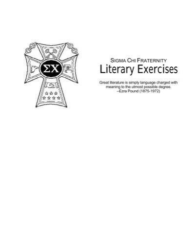 Literary Exercises Beta Phi Of Sigma Chi