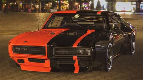 Widebody 1969 Pontiac Gto Rendering Modernizes A Classic