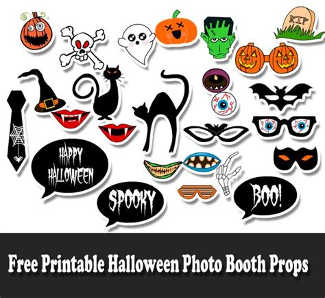 Free Printable Halloween Photo Booth Props | Halloween photo booth, Halloween photo booth props ...