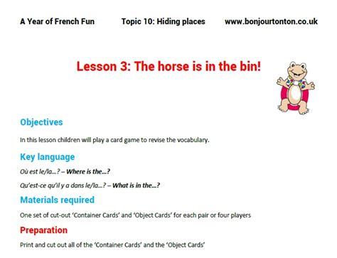 French vocabulary games - 3 lesson plan bundle | Teaching Resources