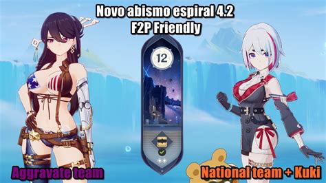 Genshin Impact 42 Novo Abismo Espiral Piso 12 F2p Friendly