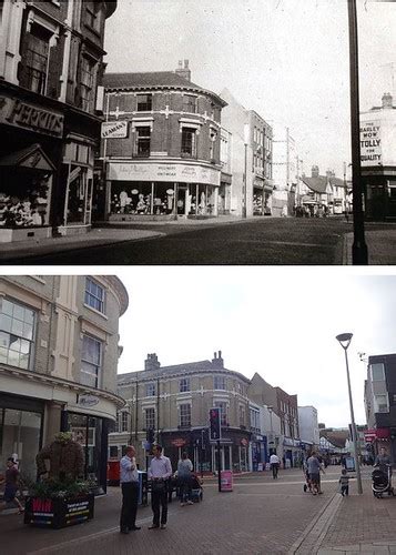 Westgate St Museum St Junction 1960s And 2014 Flickr